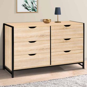 IDMarket Detroit Arc&oacute;n Xxl 6 Cajones 140 Cm Dise&ntilde;o Industrial
