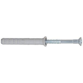 Fischer 050375 Taco Impacto Nylon + Clavo Con Cabeza Avellanada Hammerfix N 8x80/40 S A2 (envase 50 Uds)