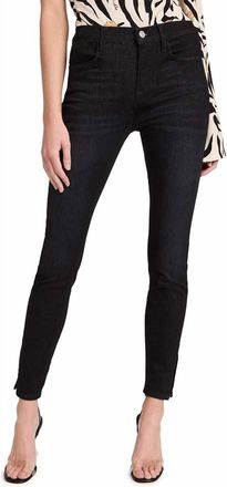 Frame Denim Le High Skinny Jeans In Corvo Slit