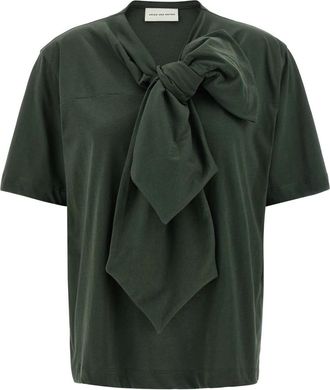 Dries Van Noten T-Shirts, female, Green, XS, Hebitta T-shirt