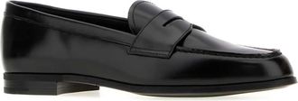Churchs Womens Black Leather Natalie Loafers Mocassini