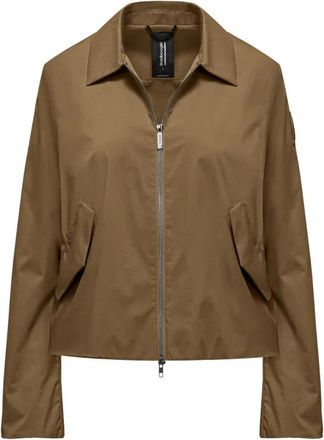 Bomboogie Stretch Cotton Blend Jacket - Dames - Zomerjassen - Bruin - M - Katoen - Jassen