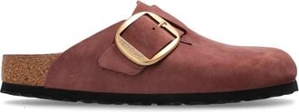Birkenstock Boston Big Buckle - Dames - Slip ons - Roze - 36 EU - Leer - Schoenen