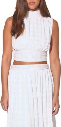 Walter Baker Asha Pleated Crop Top in Ivory at Nordstrom Rack, Size X-Large