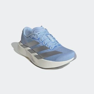 adidas Laufschuh ADIDAS PERFORMANCE ADIZERO EVO SL, Damen, Gr. 40,5, silber (glow blau, silber metallic, cloud wei&szlig;), Synthetik, Textil, Schuhe Laufschuh, an