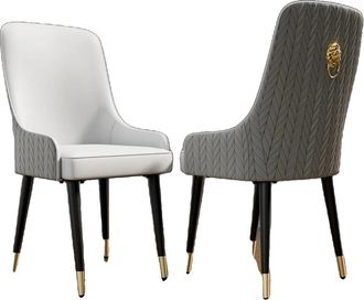 OEM Sillas De Comedor, Dise&ntilde;o De Lujo, Asientos C&oacute;modos, Gris 111-2 Piezas