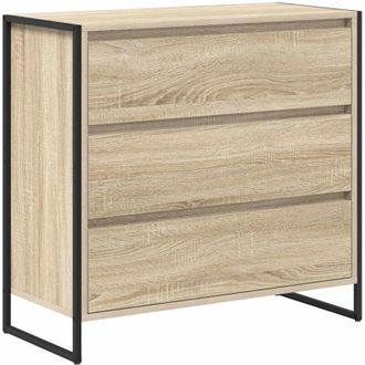 vidaXL Sideboard with Drawer Sonoma 79 x 36 x 75.5 cm Engineered Wood vidaXL