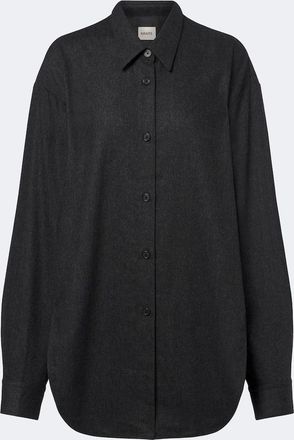 Khaite Camisa oversized Goya de lana y cachemir