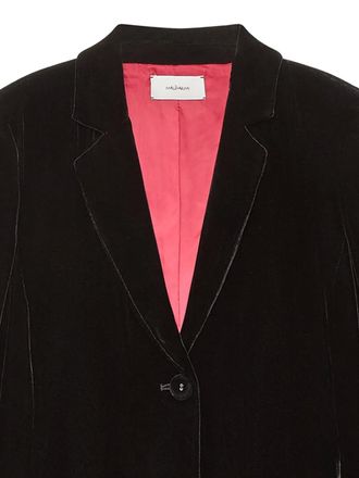 Maliparmi buttoned Jacket - women - Viscose/Silk/Polyester - 40 - Black