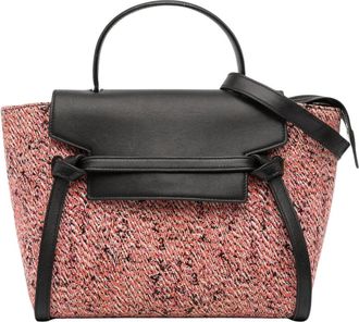 Celine Pre-owned Gestructurede Top Handle Tas - Dames - Vintage Handtas - Roze - ONE Size - Vintage