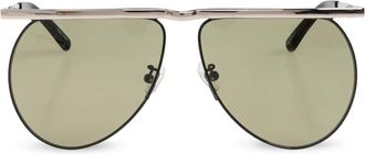 The Attico Mina Aviator Zonnebril - Dames - Zonnebrillen - Grijs - ONE Size - Accessoires