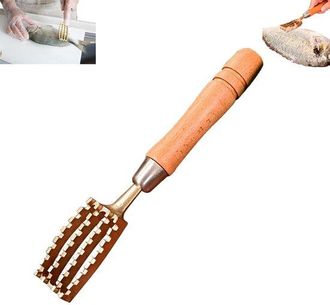 OEM Removedor De Escamas De Pescado, Raspador De Escamas De Lat&oacute;n, Amarillo, Raspador De Escamas De Pescado Japon&eacute;s De Lat&oacute;n