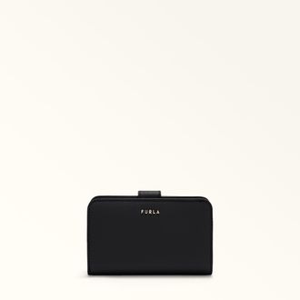 Furla Classic Compact Wallet M Nero Black Andromeda Calf Leather Woman