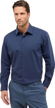 Eterna business stretch overhemd Eterna donkerblauw