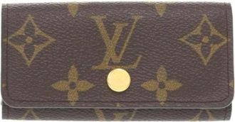 Louis Vuitton Pre-owned Accessories, female, Brown, Size: ONE SIZE Pre-owned Canvas Key Holder