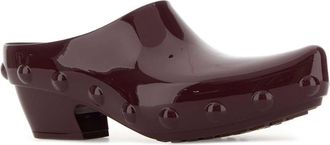 Bottega Veneta Womens Rubber Mule Heel Brown