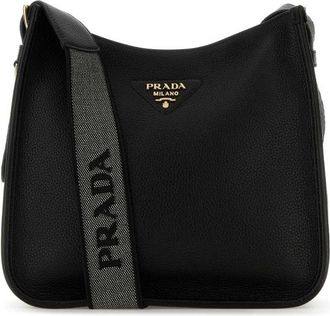 Prada Black Leather Shoulder Bag