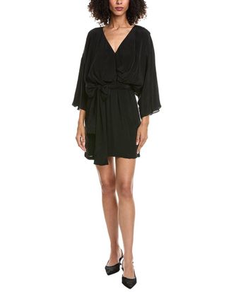 The Kooples Modern Kimono Silk-Blend Mini Dress