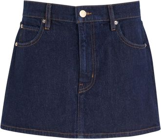 Frame Denim Denim Mini Skirt - Dark Blue - 27 (W27 / UK8-10 / S)