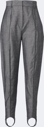 Stella McCartney Pantalones tapered a rayas