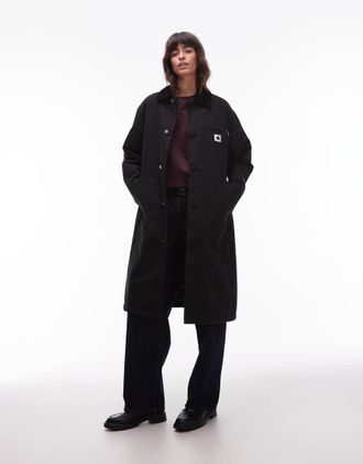 Carhartt Work in Progress Webster - Cappotto taglio lungo nero