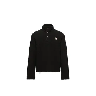Moncler Moncler Logo Knit Sweatshirt, Men, Black, Size: 3xl