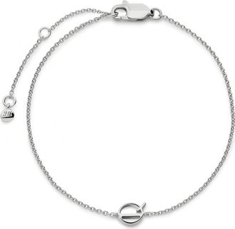 Monica Vinader Initial Pendant Bracelet in Sterling Silver Q at Nordstrom