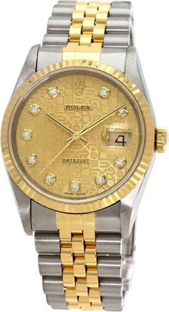 Rolex Stainless Steel yellow gold (18K) Wristwatch (Pre-Owned)