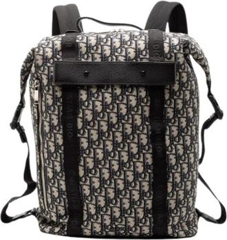 Dior Pre-owned Vintage Canvas Backpack - unisex - Vintage Rugzakken - Blauw - ONE Size - Vintage