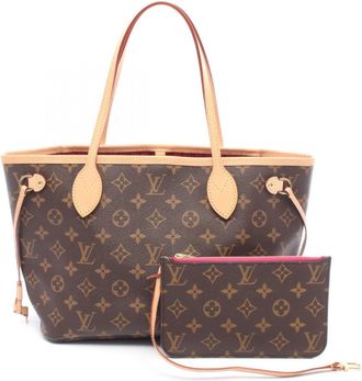 Louis Vuitton Brown Pivoine Pvc Coated Canvas Leather Tote Bag (Pre-Owned)