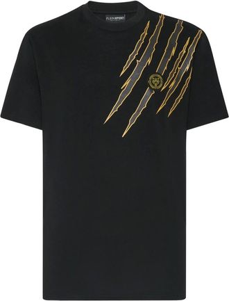 Plein Sport Heren, Tops, Zwart, Maat: XS Katoen