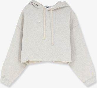Golden Goose Felpa crop in cotone - GOLDEN GOOSE DELUXE BRAND - gender_Woman