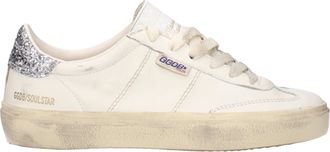 Golden Goose Sneakers Soul star Donna Pelle Beige/Argento