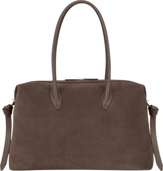 Yuzefi Ganache Suede Large Brioche Duffle - Dames - Shoppers - Bruin - ONE Size - Su&egrave;de - Tassen