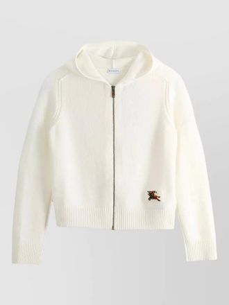 Burberry hooded jacket top ribbed cuff detail