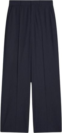 Vanessa Bruno Dulce Broek - Dames - Wijde Broeken - Blauw - XS - Wol - Broeken