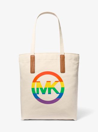 Michael Kors PRIDE Rainbow Logo Cotton Tote Bag