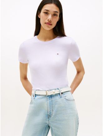 Tommy Hilfiger Womens Crewneck Favorite T-Shirt - Purple - XXL