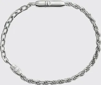 Bottega Veneta Bracciale in argento sterling con chiusura a gancio