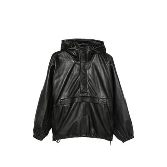 R&oacute;he Hooded Leather Jacket
