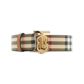 Burberry Accessoires, Dames, Veelkleurig, ONE Size, Katoen, TB Monogram Riem