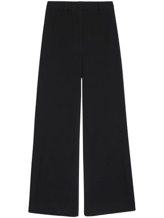 Anine Bing Lyra high-waist wide-leg trousers - Black