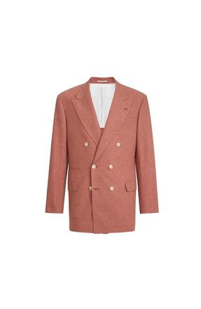 Brunello Cucinelli One-and-a-half breasted blazer in Orange at Nordstrom, Size 56 It