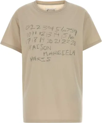 Maison Margiela Beige Cotton Oversize T Shirt