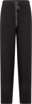 Circus Hotel Trainingsbroeken met Paillettenlogo - Dames - Sweatpants - Zwart - M - Pailletten - Broeken