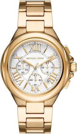 Michael Kors Camille Horloge - Dames - Horloges - Geel - ONE Size - Accessoires