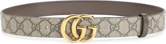 Gucci Beige GG Marmont Reversible Belt