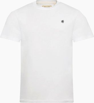 Holland Cooper Mens HOLLAND COOPER CREW NECK T-SHIRT WHITE - Size: 42