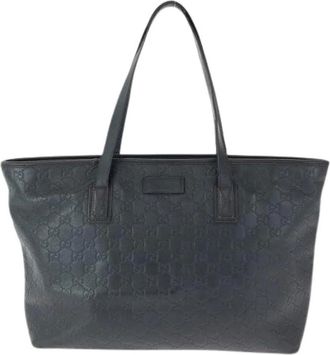 Gucci Pre-owned Tote Bags, female, Brown, Size: ONE SIZE Pre-owned Guccissima Leather Tote Bag