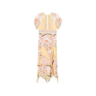 La DoubleJ Midi Dresses, female, Multicolor, Size: S Silk Dress